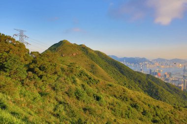 a landscape of Jat Incline, kowloon peak, hk