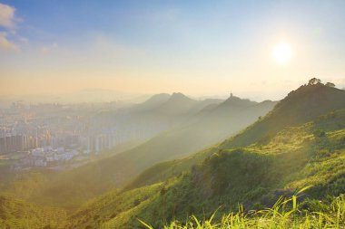 1 June 2013 hiking trail and radio station at Kowloon Peak, Hong Kong