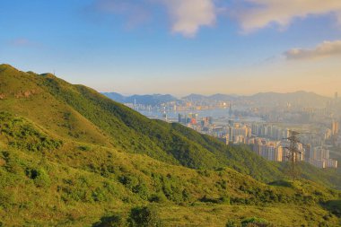1 June 2013 Nigh view at the kowloon peak, HK City view