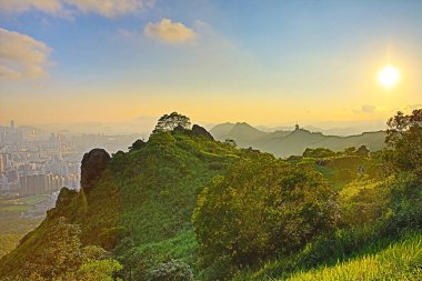 1 June 2013 Nigh view at the kowloon peak, HK City view