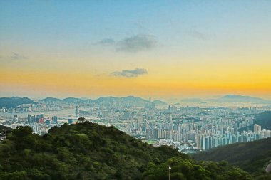 1 June 2013 Nigh view at the kowloon peak, HK City view