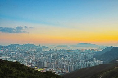 1 June 2013 Nigh view at the kowloon peak, HK City view