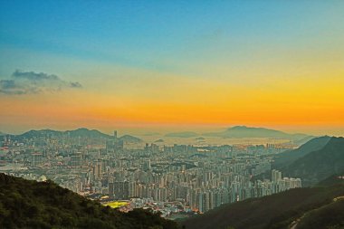 1 June 2013 Nigh view at the kowloon peak, HK City view