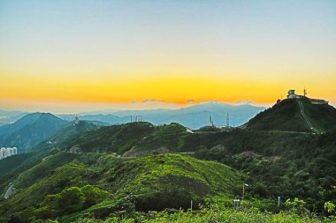 a landscape of Jat Incline, kowloon peak, hk