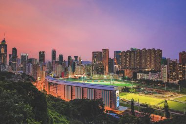 2013 June 20 the night Happy Valley district, Hong Kong island