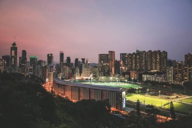 2013 June 20 the night Happy Valley district, Hong Kong island