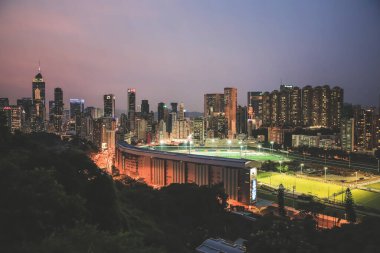 2013 June 20 the night Happy Valley district, Hong Kong island