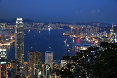 2 June 2013 Hong Kong Financial District, view from Victoria Peak