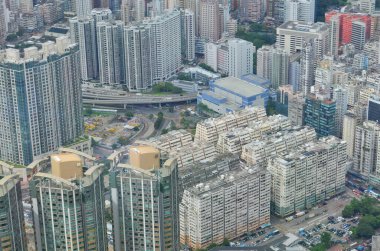 a city scape of Kowloon , hong kong 6 July 2013