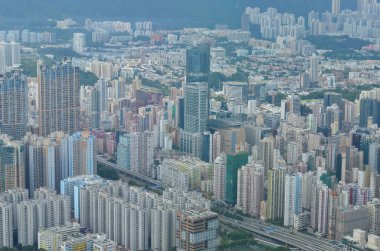 a city scape of Kowloon , hong kong 6 July 2013