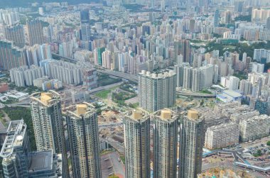 a city scape of Kowloon , hong kong 6 July 2013