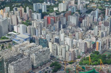 a city scape of Kowloon , hong kong 6 July 2013