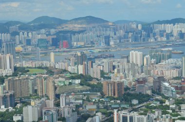 a city scape of Kowloon , hong kong 6 July 2013