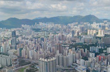a city scape of Kowloon , hong kong 6 July 2013