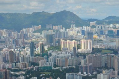 a city scape of Kowloon , hong kong 6 July 2013