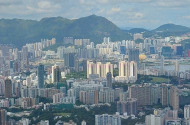a city scape of Kowloon , hong kong 6 July 2013