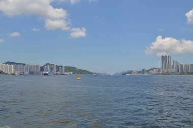 1 June 2013 the east of Victoria Harbour in Hong Kong