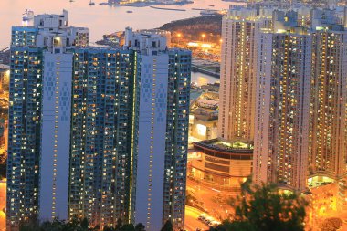 Public housing in Hong Kong, view at Devil peak, 19 June 2013