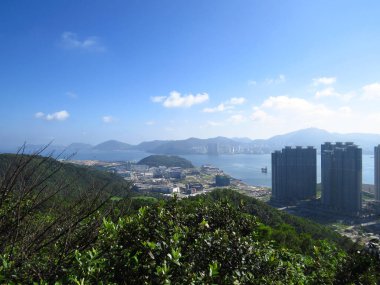 a building Lohas Park with Junk Bay, hong kong