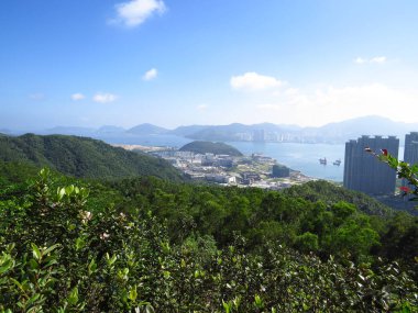 a building Lohas Park with Junk Bay, hong kong