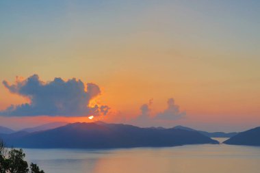 30 June 2013 the sunrise at Port Shelter, hong kong