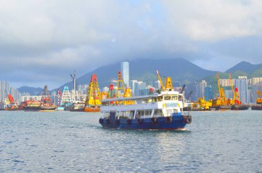 the view of the To Kwa Wan Typhoon Shelter, Ma Tau 28 July 2013