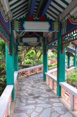 Pavilion Water Garden Reflection Wong Tai Sin Taoist Temple 28 Sept 2013