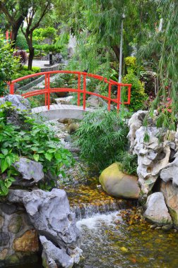 Pavilion Water Garden Reflection Wong Tai Sin Taoist Temple 28 Sept 2013