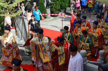 the landscape of Wong Tai Sin Temple at Kowloon 28 July 2013