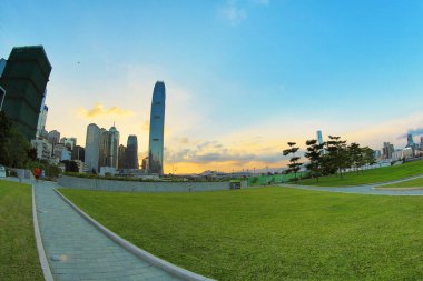 29 July 2013 Central Hong Kong view at Tamar park