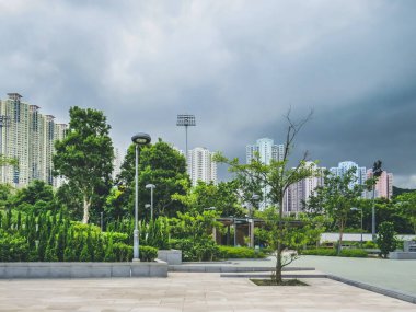 the Hang Hau Man Kuk Lane Park at hong kong