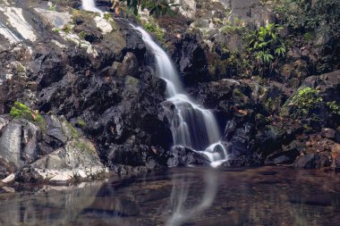 the landscape of Siu Chik Sha waterfall, TKO, hk