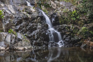 the landscape of Siu Chik Sha waterfall, TKO, hk