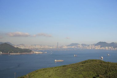4 Aug 2013 the landscape of Ma Wan channel, hong kong