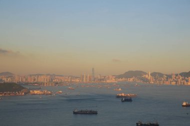 4 Aug 2013 the landscape of Ma Wan channel, hong kong