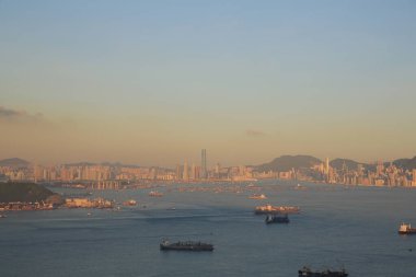 4 Aug 2013 the landscape of Ma Wan channel, hong kong