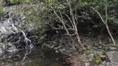 the landscape of Siu Chik Sha waterfall, TKO, hk