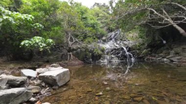 the landscape of Siu Chik Sha waterfall, TKO, hk