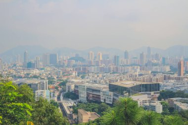 City landscape at Lung Cheung Road Lookout, Hong Kong 15 Sept 2013