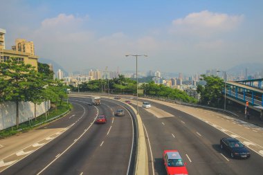 15 Sept 2013 highway in hong kong, Lung Cheung Road
