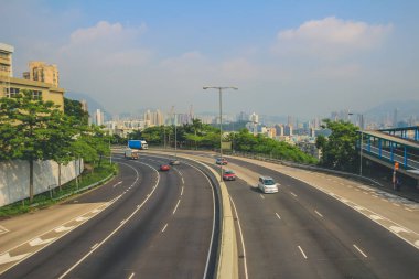 15 Sept 2013 highway in hong kong, Lung Cheung Road