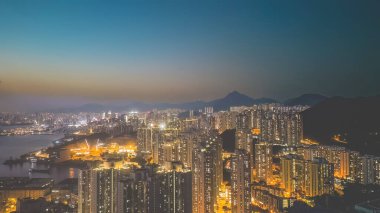 Yau Tong residential buildings in Hong Kong, Feb 15 2022
