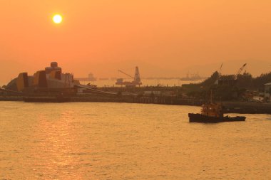 a Kowloon Ventilation Building, the sunset view 7 Sept 2013