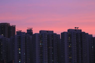 The apartment blocks, The HK residential area