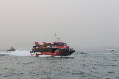 the Fast ferry boat going to Hong Kong 28 Dec 2013