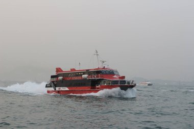 the Fast ferry boat going to Hong Kong 28 Dec 2013