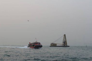 the Fast ferry boat going to Hong Kong 28 Dec 2013