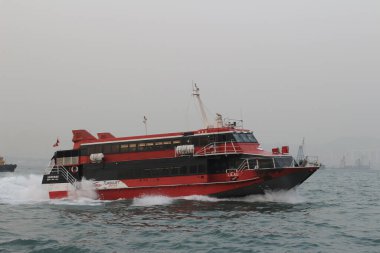 the Fast ferry boat going to Hong Kong 28 Dec 2013