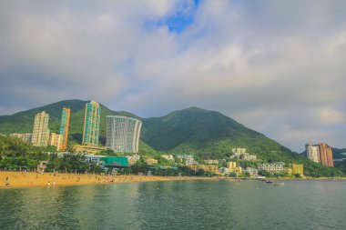 Repulse Bay beach, China beachfront skyline 14 Sept 2013