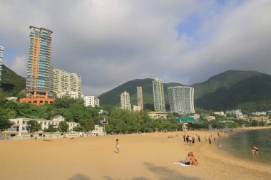 Repulse Bay beach, China beachfront skyline 14 Sept 2013